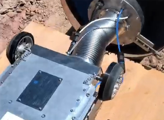 The Internal Field Joint Coating Robot video 