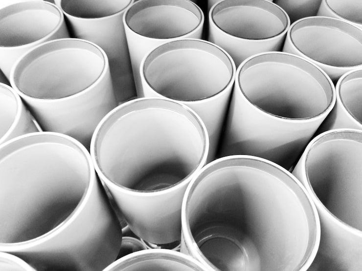 Photo tubes abstract perspective background in bla.jpeg