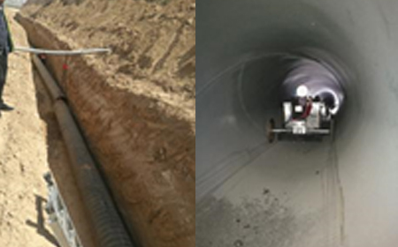 Internal Anti-corrosion Equipment in the Nanyang Canal Tao Water Diversion Project