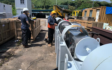 DN600 Internal Anti-corrosion Robot Delivered for Hong Kong Water Supplies Department