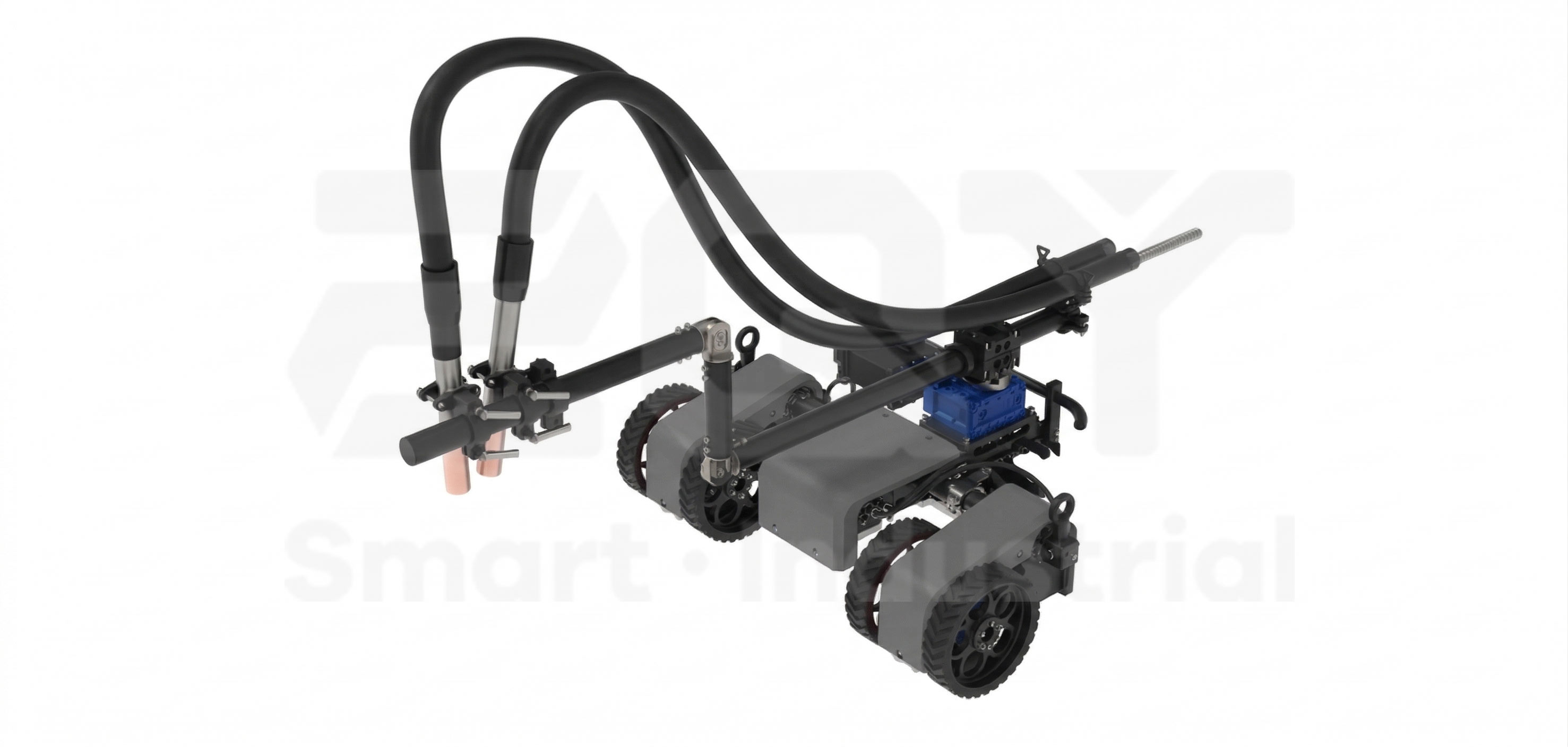 New Tank Wall-Climbing Robot for Sandblasting and Spray Coating Applications